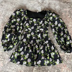 Gorgeous Caroline Constas Julian Floral Balloon Sleeve Minidress